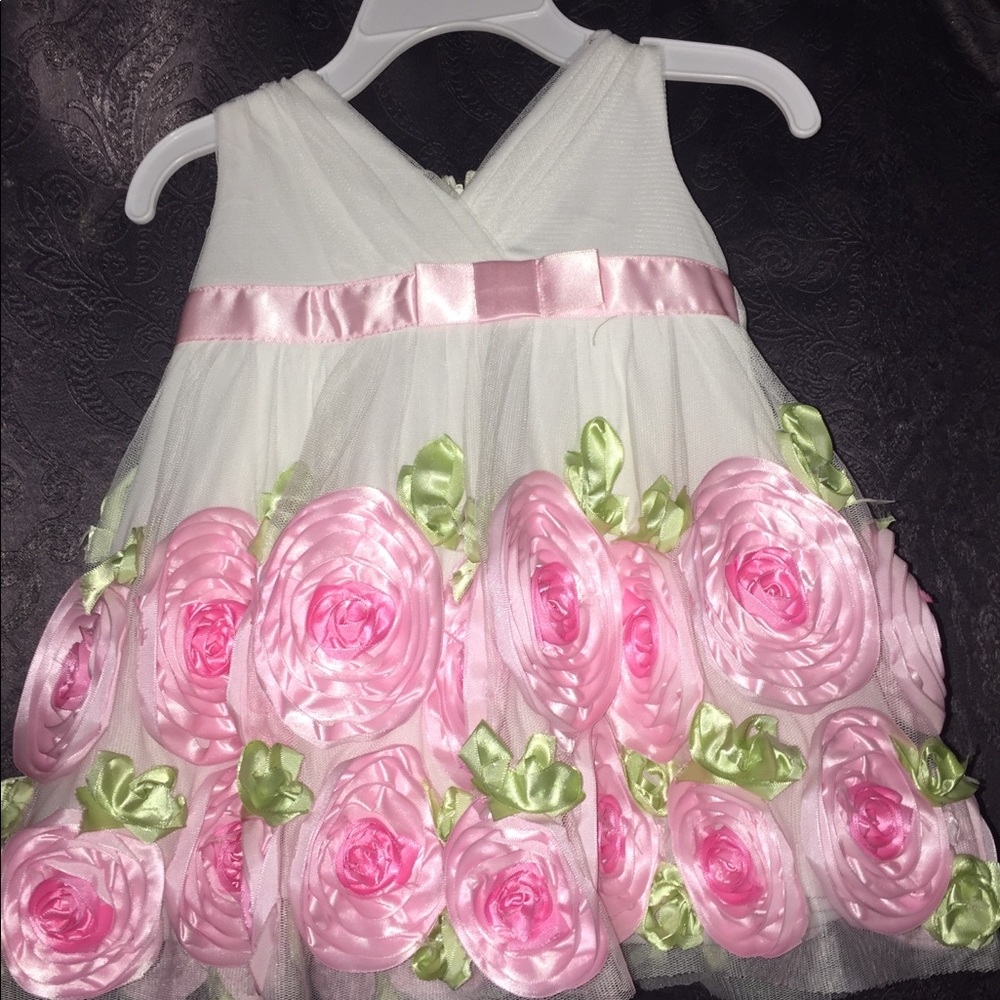 6-9Month 2 Pc blossoming flowers spring dress.